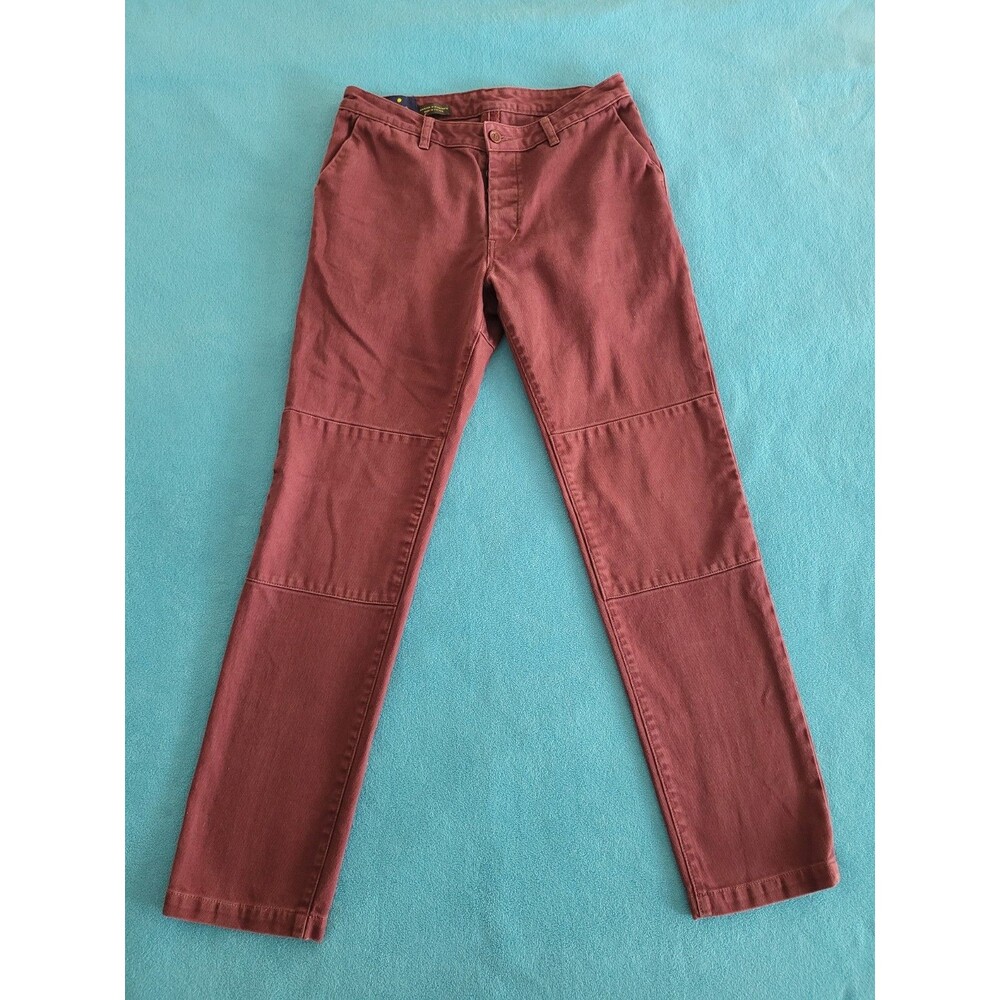 Huckberry Askov Finlayson The Explorer Pant Mens 36x32 Burgundy Oxblood USA